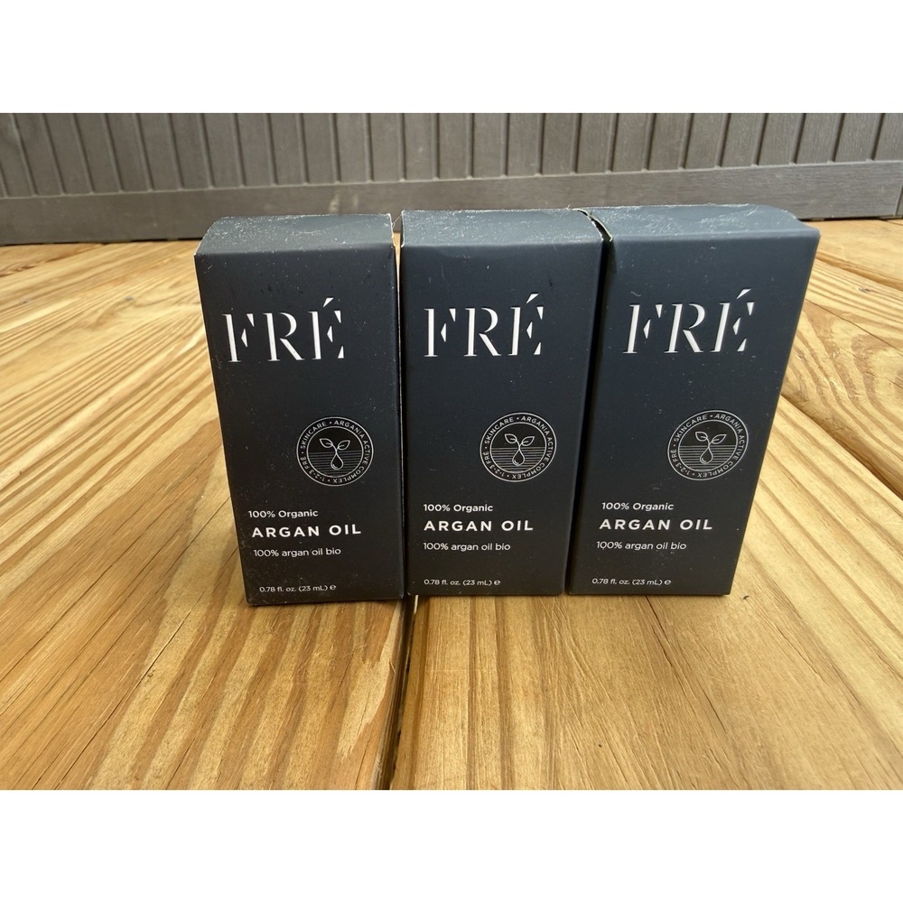 3 FRE 100% Organic Argan Oil .78oz New